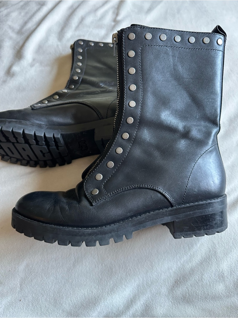 Coach Women’s Lara Studded Zip-Up Boots 8 - Picture 3 of 10